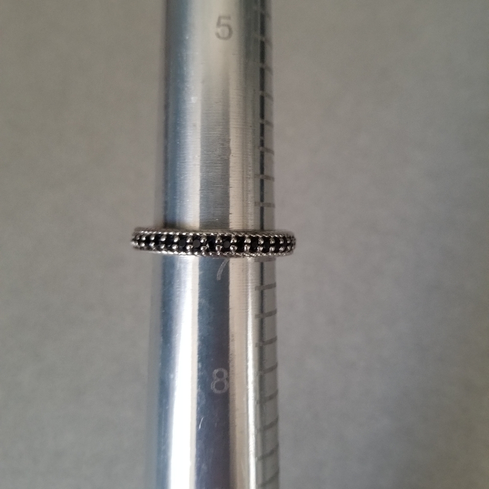 Black sapphire band Pandora i think